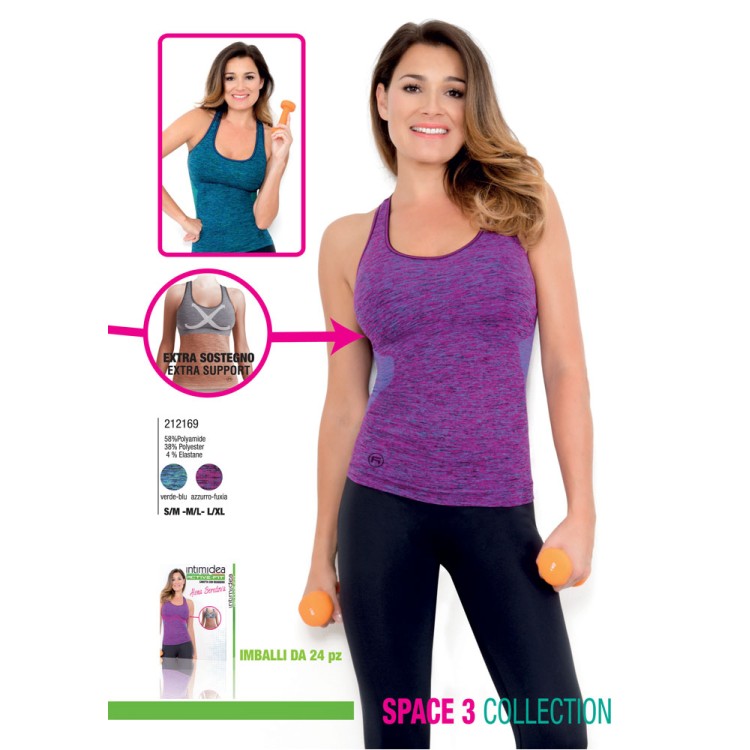 Camisole with built-in bra ACTIVE -FIT SPACE
